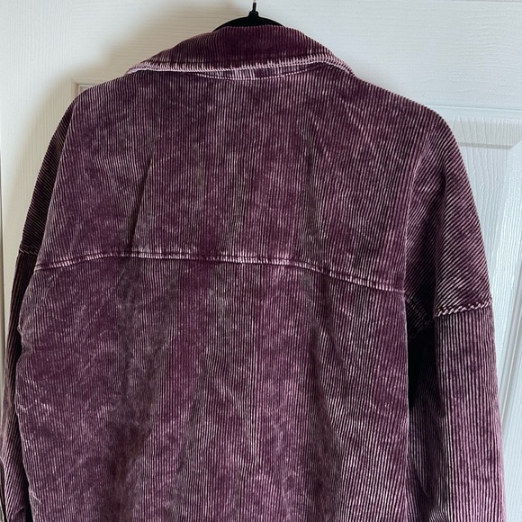 ZENANA OVERSIZED PREMIUM VINTAGE WASHED CORDUROY SHACKET M - Picture 8 of 11